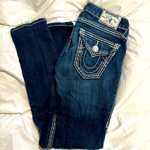 True Religion Jeans with white stitching